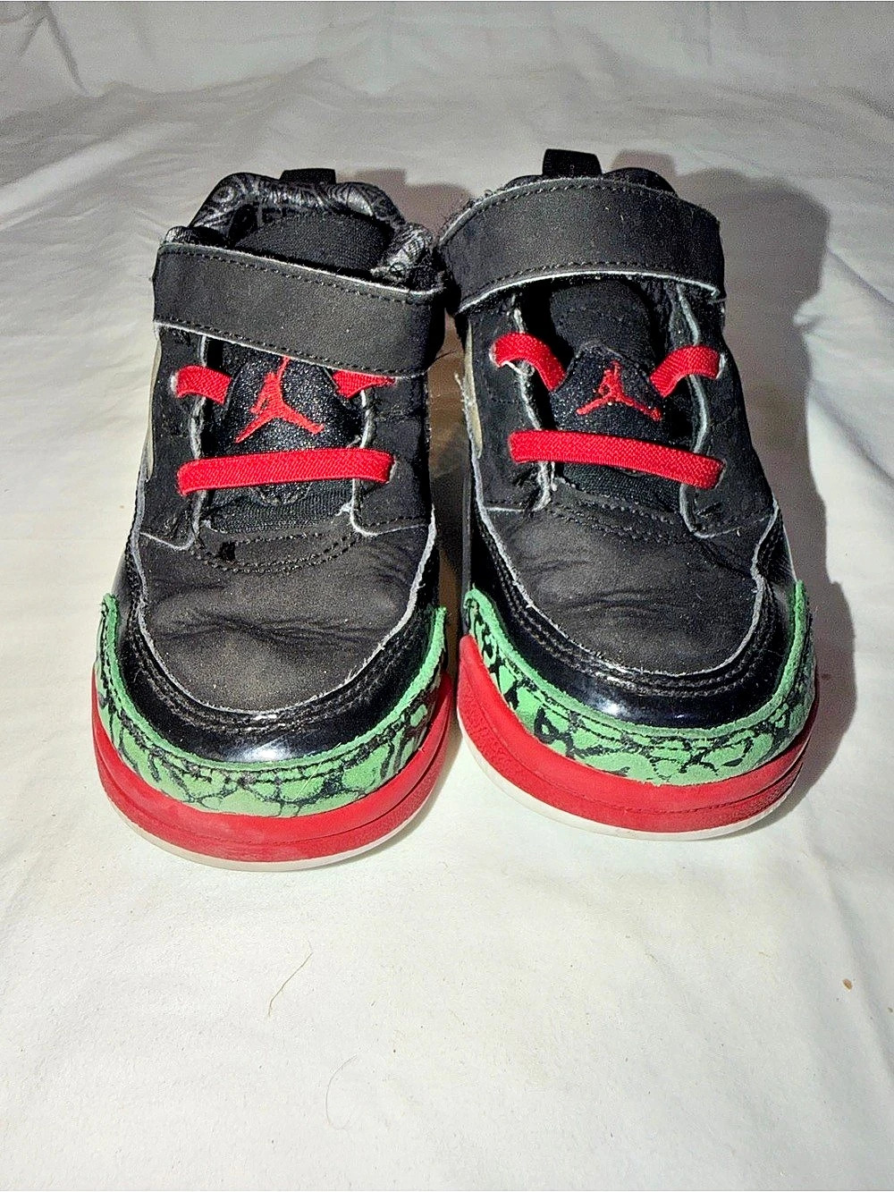 Jordan Spizike Low (TD) ) Kids Black & Red Sneakers